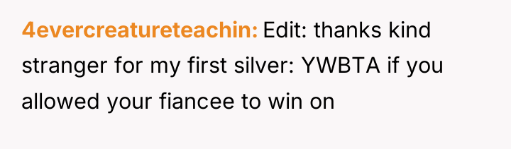 4evercreatureteachin Edit: thanks kind stranger for my first silver: YWBTA...