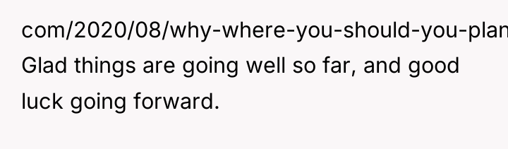 com/2020/08/why-where-you-should-you-plant-your-flag/ Glad things are going well so far, and good...
