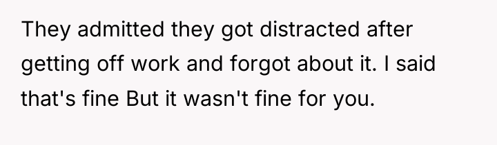 They admitted they got distracted after getting off work and...
