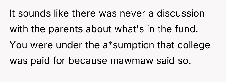 It sounds like there was never a discussion with the...