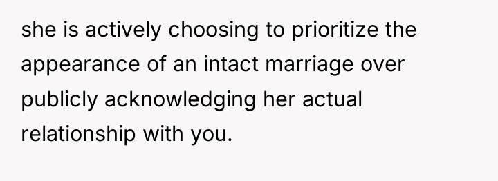 she is actively choosing to prioritize the appearance of an...
