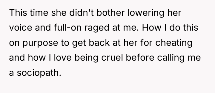 This time she didn't bother lowering her voice and full-on...