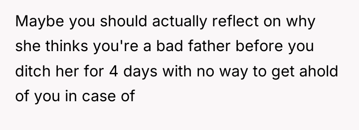 Maybe you should actually reflect on why she thinks you're...