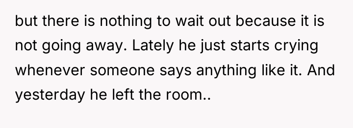 but there is nothing to wait out because it is...