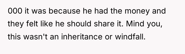 000 it was because he had the money and they...