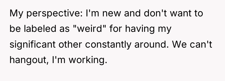 My perspective: I'm new and don't want to be labeled...