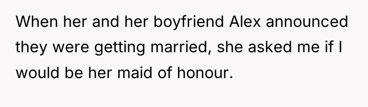 When her and her boyfriend Alex announced they were getting...