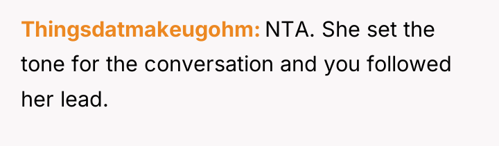 Thingsdatmakeugohm NTA. She set the tone for the conversation and...
