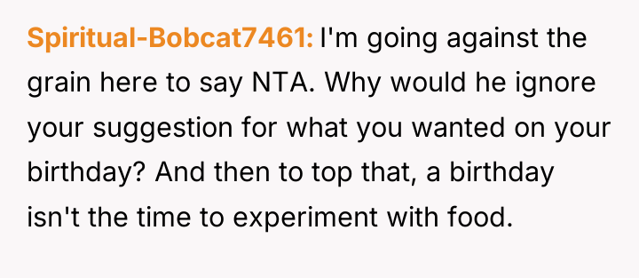 Spiritual-Bobcat7461 I'm going against the grain here to say NTA....