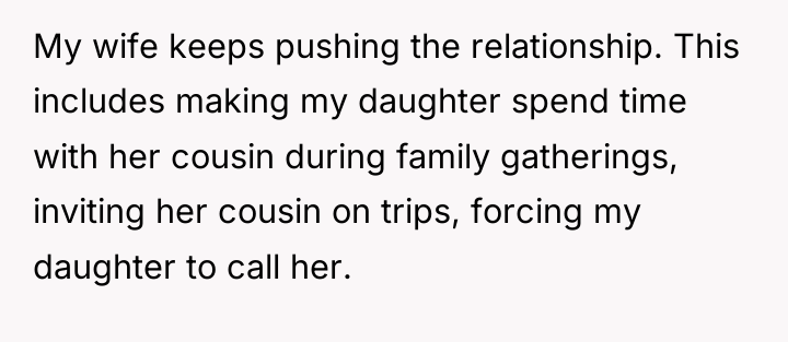 My wife keeps pushing the relationship. This includes making my...