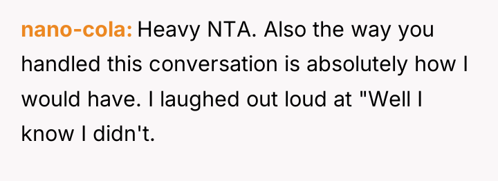 nano-cola Heavy NTA. Also the way you handled this conversation...