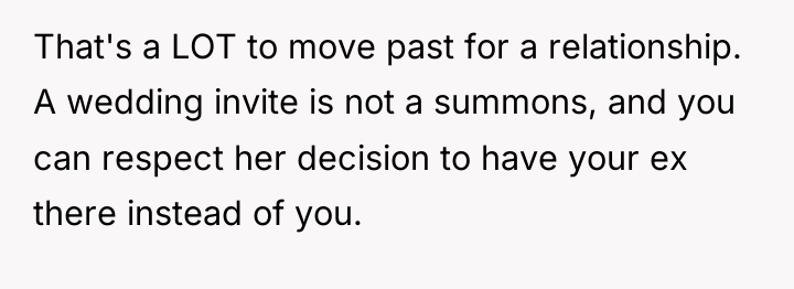 That's a LOT to move past for a relationship. A...