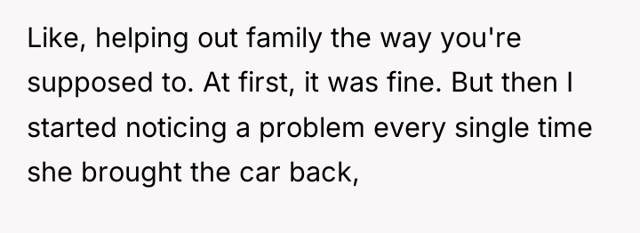 Like, helping out family the way you're supposed to. At...