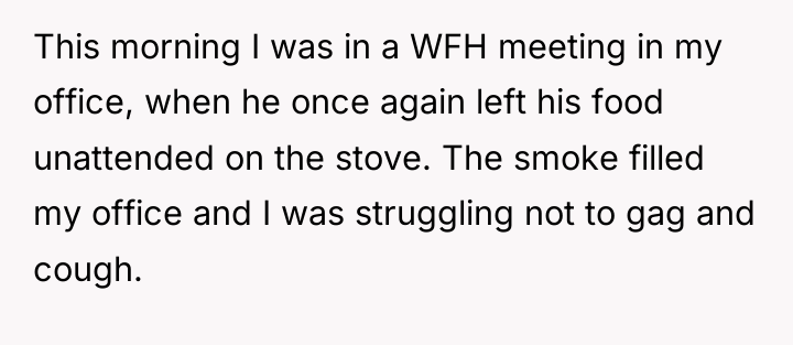 This morning I was in a WFH meeting in my...