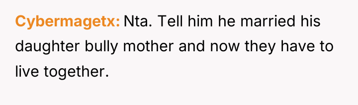 Cybermagetx Nta. Tell him he married his daughter bully mother...