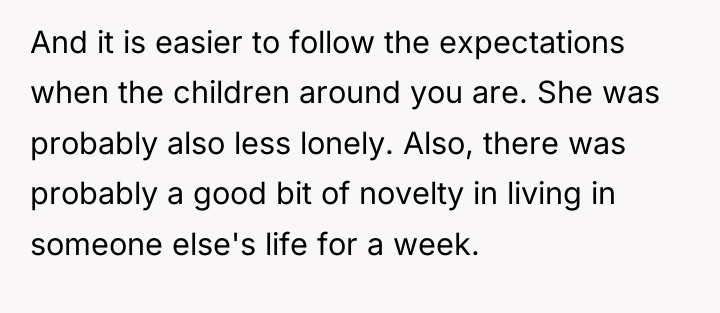 And it is easier to follow the expectations when the...