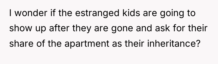 I wonder if the estranged kids are going to show...