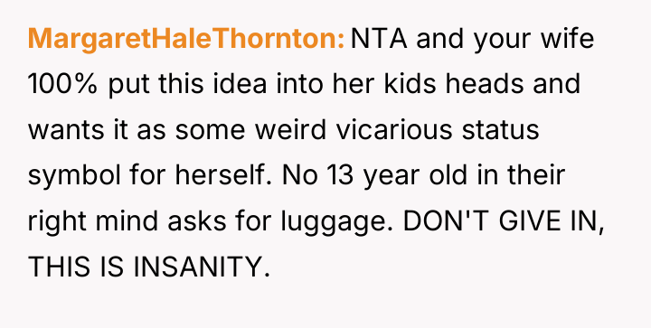 MargaretHaleThornton NTA and your wife 100% put this idea into...