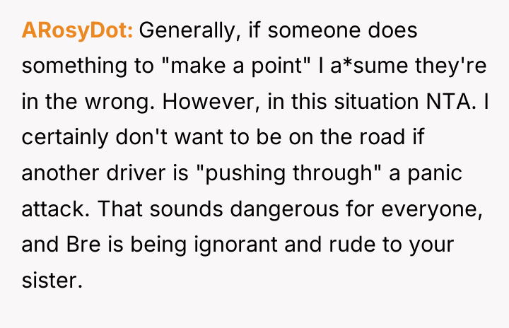 ARosyDot Generally, if someone does something to "make a point"...