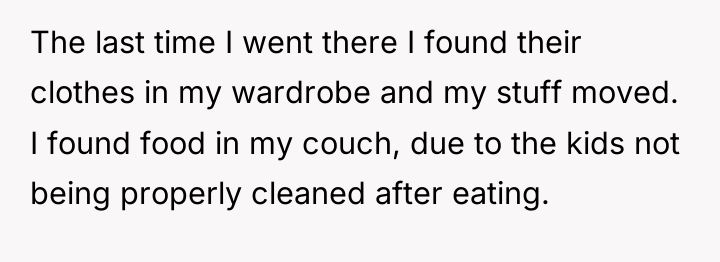 The last time I went there I found their clothes...