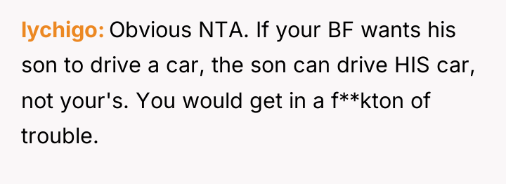 lychigo Obvious NTA. If your BF wants his son to...