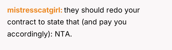 mistresscatgirl they should redo your contract to state that (and...
