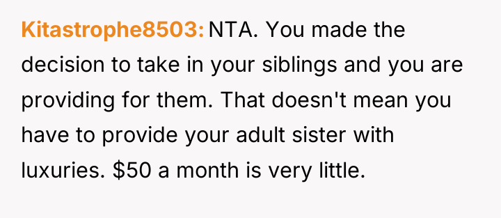 Kitastrophe8503 NTA. You made the decision to take in your...
