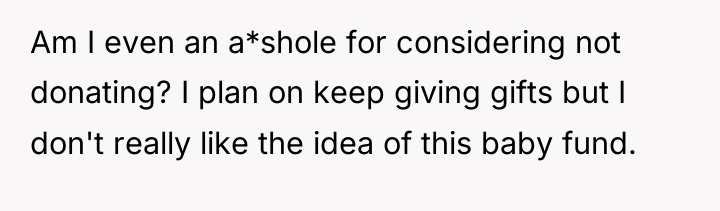 Am I even an a*shole for considering not donating? I...