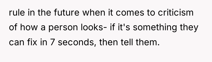 rule in the future when it comes to criticism of...