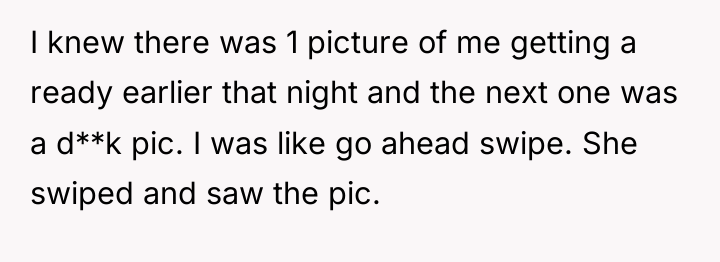 I knew there was 1 picture of me getting a...