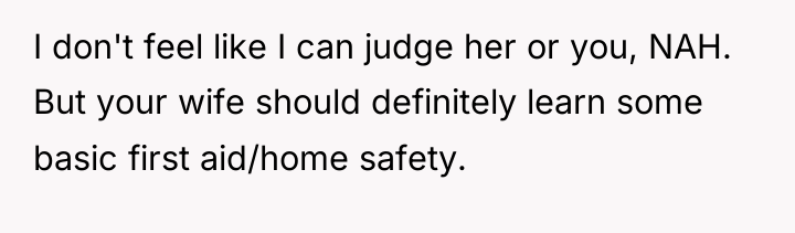 I don't feel like I can judge her or you,...