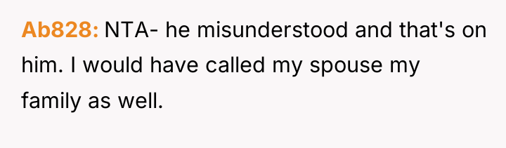 Ab828 NTA- he misunderstood and that's on him. I would...