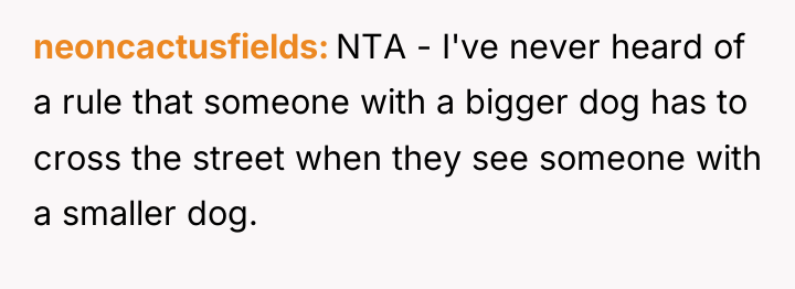 neoncactusfields NTA - I've never heard of a rule that...