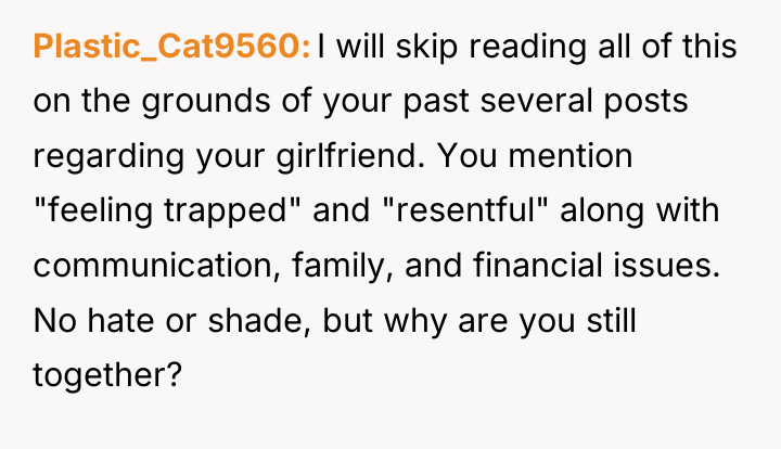 Plastic_Cat9560 I will skip reading all of this on the...