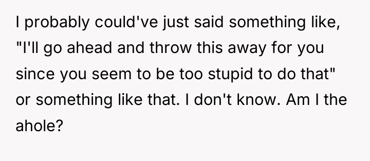 I probably could've just said something like, "I'll go ahead...