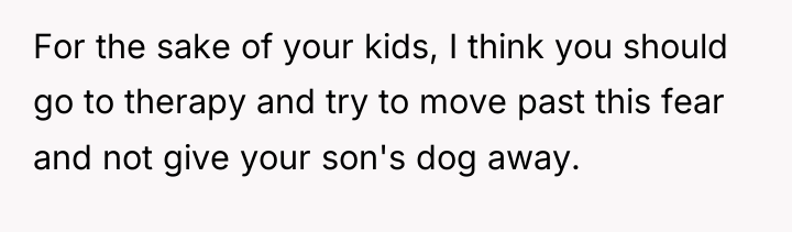 For the sake of your kids, I think you should...