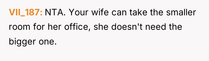 VII_187 NTA. Your wife can take the smaller room for...