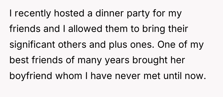 I recently hosted a dinner party for my friends and...