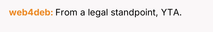 web4deb From a legal standpoint, YTA.