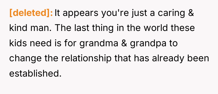 [deleted] It appears you're just a caring & kind man....