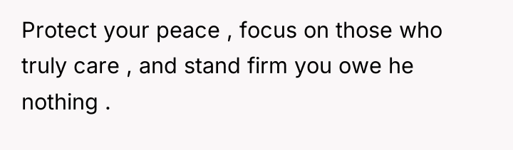 Protect your peace , focus on those who truly care...