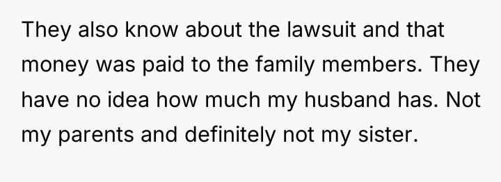 They also know about the lawsuit and that money was...