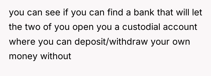 you can see if you can find a bank that...