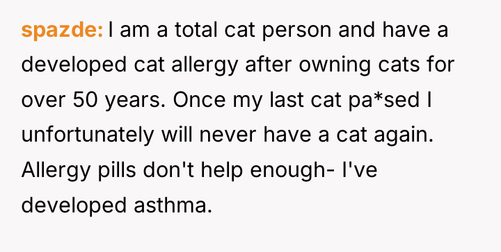 spazde I am a total cat person and have a...