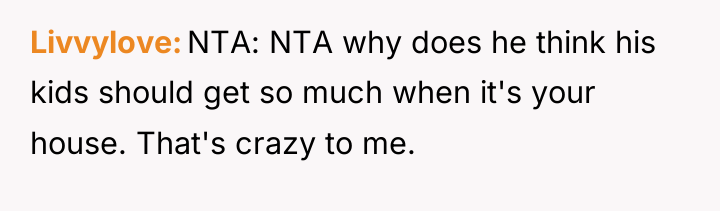 Livvylove NTA: NTA why does he think his kids should...