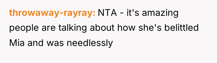 throwaway-rayray NTA - it's amazing people are talking about how...