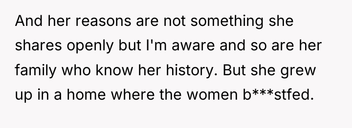 And her reasons are not something she shares openly but...