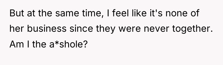 But at the same time, I feel like it's none...