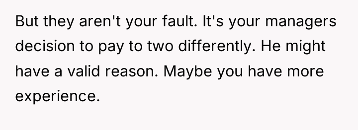 But they aren't your fault. It's your managers decision to...