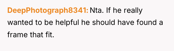 DeepPhotograph8341 Nta. If he really wanted to be helpful he...